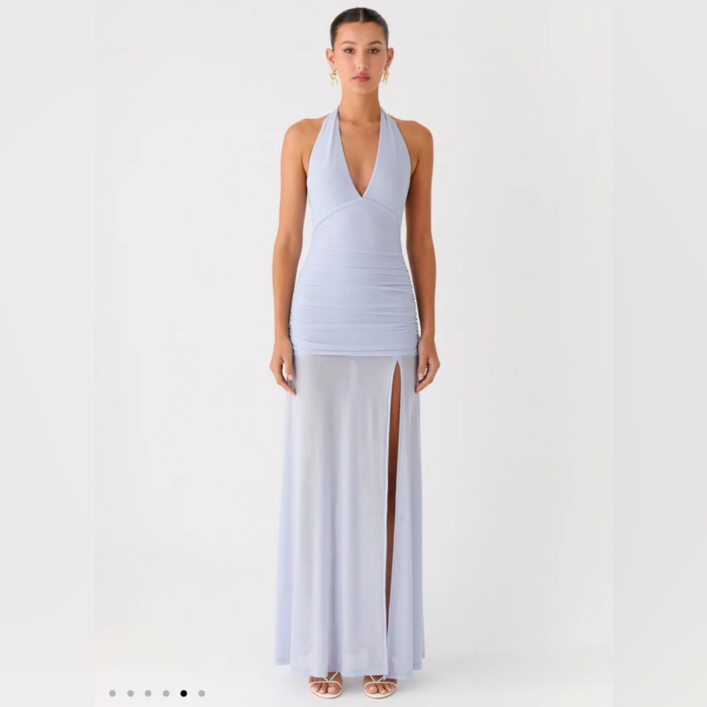Halter Maxi Dress with Slit